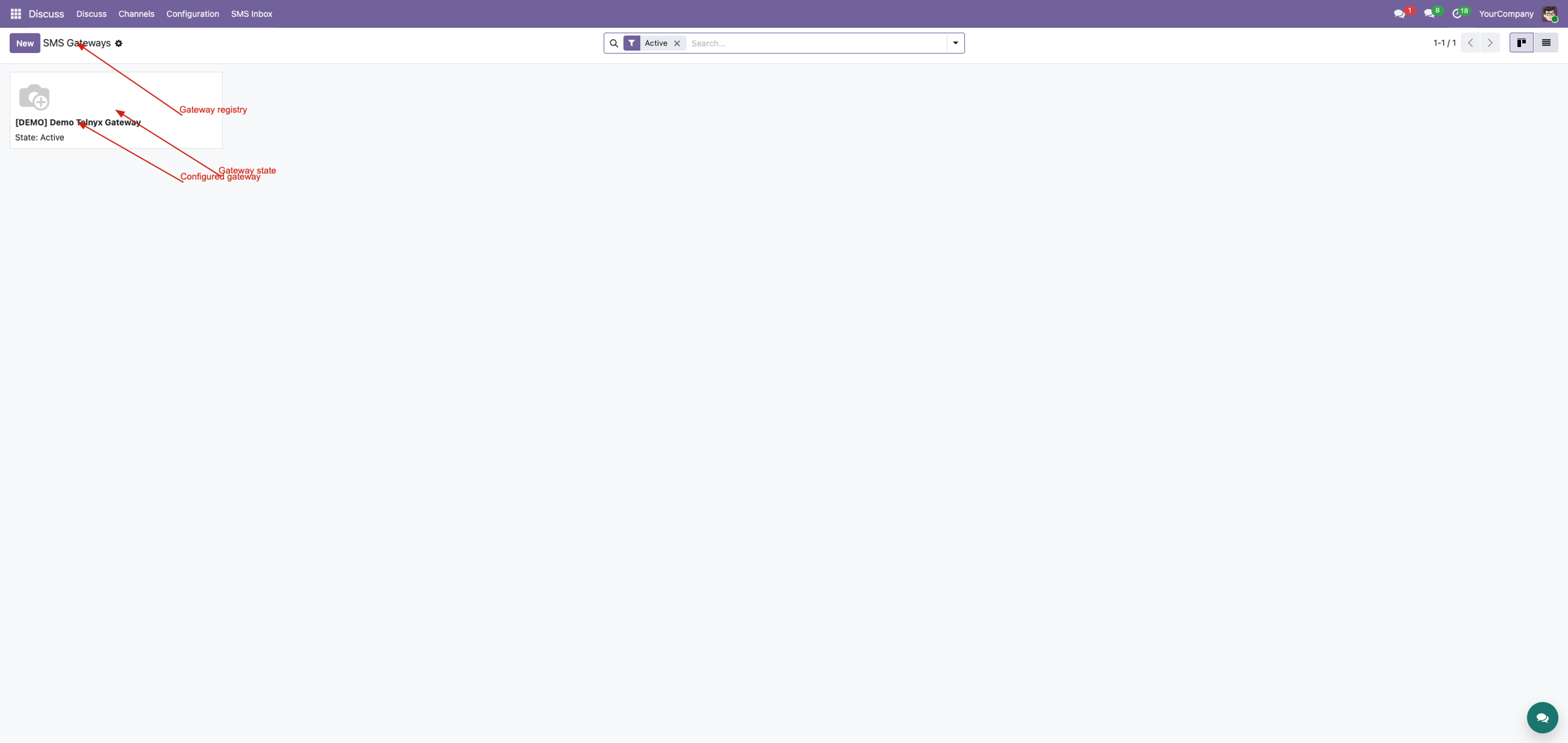 MMS gateway list